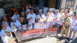 Gerindra salurkan bantuan korban terdampak banjir di Kota Denpasar.  © Okedaily Bali 