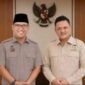 Ketua Dewan Pimpinan Wilayah (DPW) Tani Merdeka Indonesia (TMI) Provinsi Bali, Zulfikar Wijaya, bersama Kepala Badan Gizi Nasional (BGN) Dr. Sudaryono. ©Okedaily Bali 