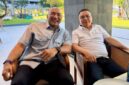 Ketua DPD Partai Gerindra Bali, De Dadjah bersama Prof. Sufmi Dasco Ahmad. ®okedailybali [foto: istimewa]