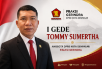I Gede Tommy Sumertha Anggota DPRD Kota Denpasar Fraksi Gerindra. 