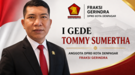 I Gede Tommy Sumertha Anggota DPRD Kota Denpasar Fraksi Gerindra. 