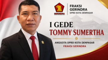 I Gede Tommy Sumertha Anggota DPRD Kota Denpasar Fraksi Gerindra. 