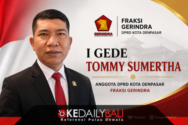 I Gede Tommy Sumertha Anggota DPRD Kota Denpasar Fraksi Gerindra. 