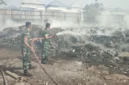Kebakaran hebat melanda kawasan Jalan Nakula, Gang Jatayu, Desa Pemecutan Kelod, Denpasar Barat, Bali, yang berada di perbatasan Denpasar dan kawasan Legian, Badung, pada Senin (31/8/2026) malam. Istimewa 