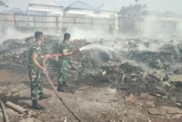 Kebakaran hebat melanda kawasan Jalan Nakula, Gang Jatayu, Desa Pemecutan Kelod, Denpasar Barat, Bali, yang berada di perbatasan Denpasar dan kawasan Legian, Badung, pada Senin (31/8/2026) malam. Istimewa 