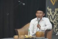 KH. Yayan Bunyamin menegaskan ketahanan pangan bukan sekadar program bagi Ansor, tapi teladan Rasulullah SAW. ®okedailybali [Foto: Dok. GP Ansor Bali]