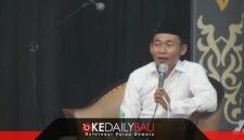 KH. Yayan Bunyamin menegaskan ketahanan pangan bukan sekadar program bagi Ansor, tapi teladan Rasulullah SAW. ®okedailybali [Foto: Dok. GP Ansor Bali]