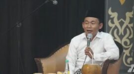 KH. Yayan Bunyamin menegaskan ketahanan pangan bukan sekadar program bagi Ansor, tapi teladan Rasulullah SAW. ®okedailybali [Foto: Dok. GP Ansor Bali]