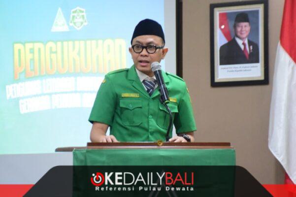 Ketua PW GP Ansor Bali menegaskan bahwa kaderisasi adalah nyawa organisasi dalam sebuah agenda kaderisasi di Bali. ®okedailybali [Foto: Dok. GP Ansor Bali]