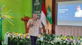 Ketua HKTI Bali, De Gadjah menegaskan ketahanan pangan harus dimulai dari petani, diperkuat koperasi dan bermuara pada gizi rakyat. ®okedailybali [Foto: Istimewa]