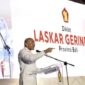De Dadjah memberikan arahan Laskar Gerindra Bali 2026 tegaskan pembinaan disiplin, kebersamaan dan pengabdian sebagai jati diri kader. ®okedailybali [Foto: Dok. Gerindra Bali]